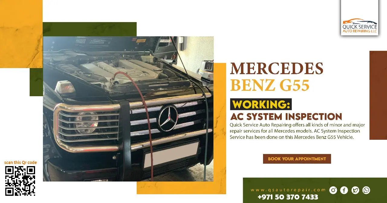 Mercedes Benz G55 AC System Inspection Service