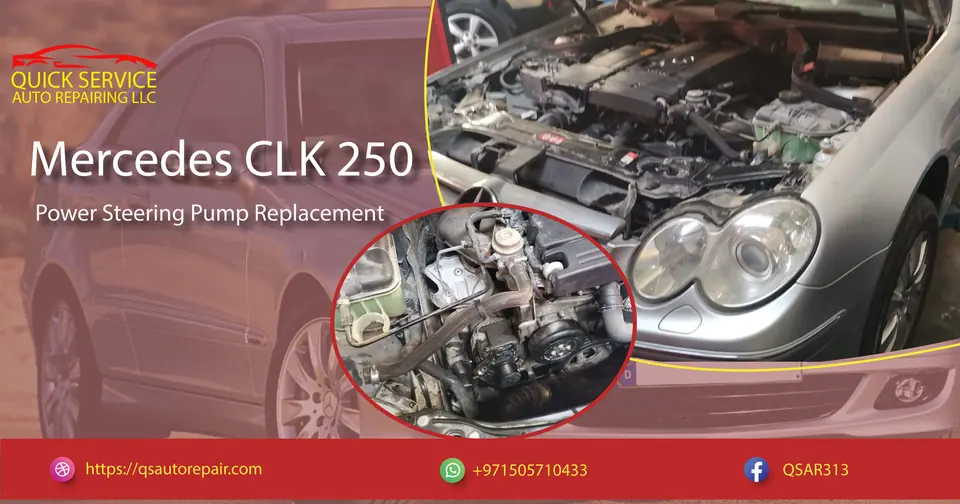 Mercedes clk 250 Power Steering Pump Replacement