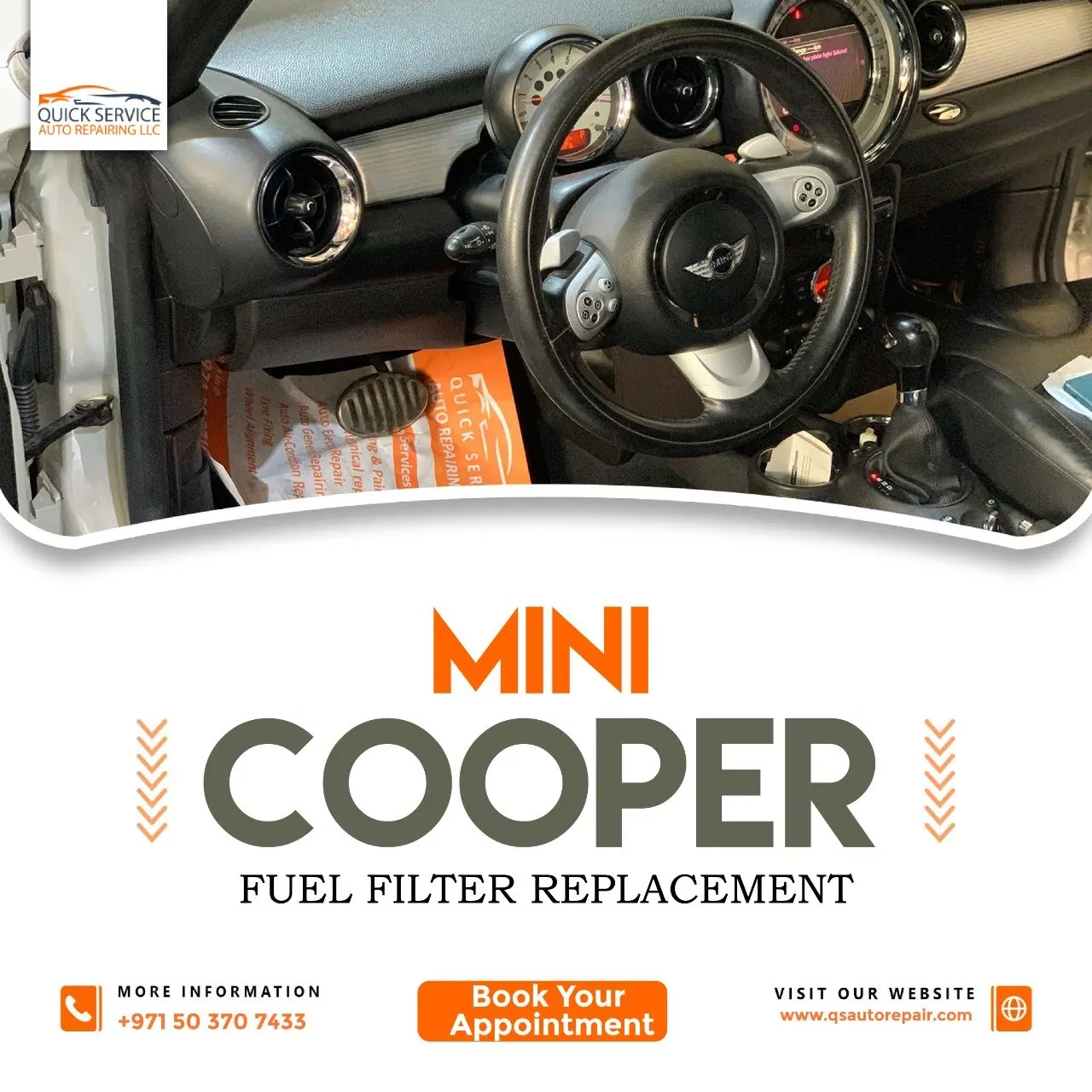Mini Cooper Fuel Filter Replacement Service