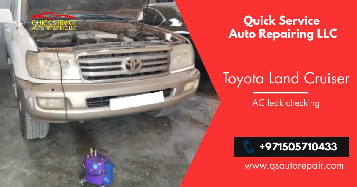 Toyota Land Cruiser AC Leak Checking